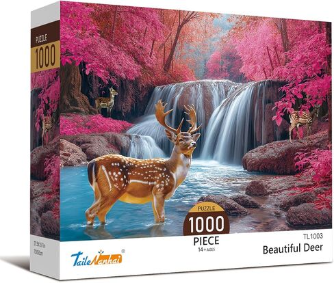 1000 Piece Jigsaw Puzzle for Adults - Colorful Macaw Parrot Art, Tropical Bird Puzzle with Vibrant Blue Yellow Purple Feathers in Saudi Arabia