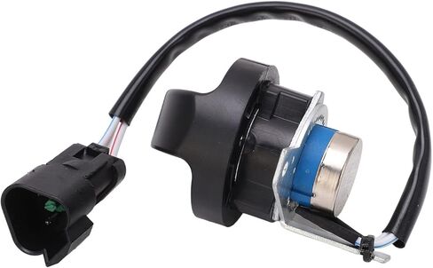 Tyenaza Throttle Motor Knob Switch, 3 Pins Excavator Throttle Motor Knob Switch Triangular Plug Replacement Easy to Install for Sany Excavator in Saudi Arabia