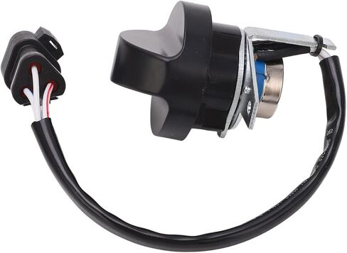 Tyenaza Throttle Motor Knob Switch, 3 Pins Excavator Throttle Motor Knob Switch Triangular Plug Replacement Easy to Install for Sany Excavator in Saudi Arabia