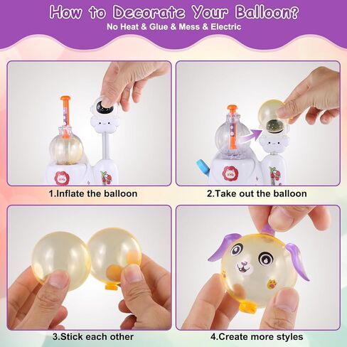 مجموعة Zyllver 320 قطعة من البالونات السحرية DIY، مجموعة أدوات صنع البالونات اللزجة للأطفال، مجموعة بالونات الحيوانات DIY للأنشطة الإبداعية، هدايا عيد ميلاد للفتيات والأولاد من عمر 3 سنوات فما فوق in Kuwait