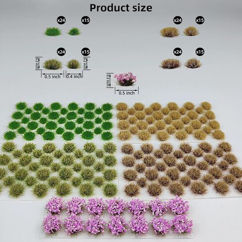 170 Pcs Static Grass Tufts - for Realistic Model Scenery, Train Layouts, Diorama Bases & Wargaming Terrain in Saudi Arabia