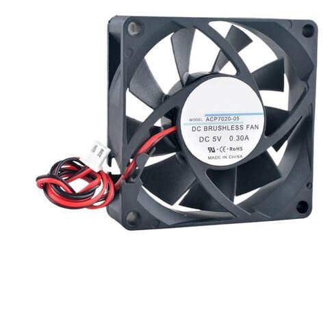 ACP7020 70mm Axial Cooling Fan 70x70x20mm | 5V/12V/24V DC Multi-Voltage | 2-Pin for Chargers Power Supplies Frequency Converters(DC24V Oil Bearing) in Saudi Arabia