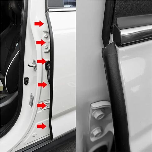 Car Door Rubber Seal Strip Filler Car Door Weatherstrip for B Pillar Protection Sealant Strip Auto Soundproof Dustproof(1pc) in Saudi Arabia