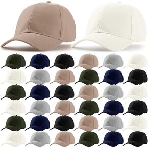 36 Pieces Baseball Cap Bulk Adjustable Denim Plain Dad Hats Unisex Low Profile Camouflage Cap for Men Women Outdoor Sports Hiking Workouts Activities (Black) in Saudi Arabia