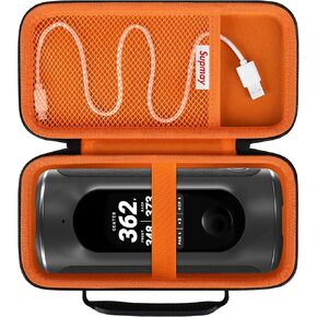 Hard Carrying Case for Blue Tees Golf Player+ GPS Speaker with Touch Screen Display, GPS Speaker Player Protection Case with Mesh Pocket for Charging Cables, Black in Kuwait