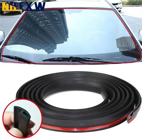 Front Windshield Car Sealing Strip h Type Car Roof Window Edge Seal Protector Waterproof Soundproof Dustproof Sealing Strip Trim(2M) in Saudi Arabia