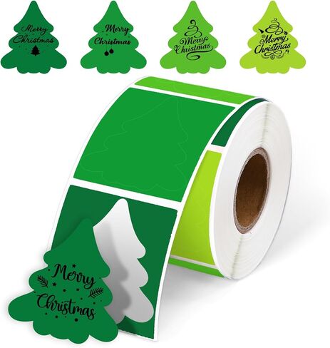 Whaline Winter Christmas Direct Thermal Labels Stickers Funny Snowman Shape Self-Adhesive Printer Decals for Xmas Holiday DIY Candle Name Tag Logo Design, 400 Pcs in Saudi Arabia