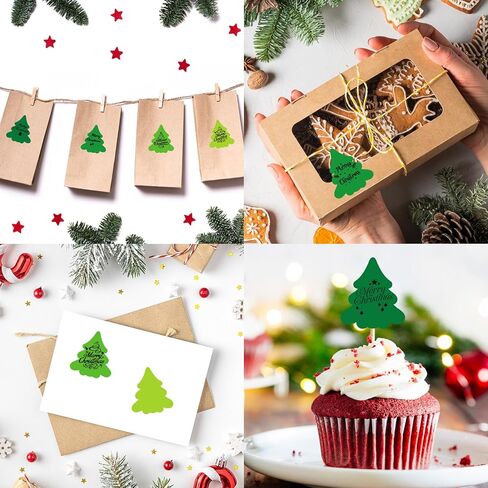 Whaline Winter Christmas Direct Thermal Labels Stickers Funny Snowman Shape Self-Adhesive Printer Decals for Xmas Holiday DIY Candle Name Tag Logo Design, 400 Pcs in Saudi Arabia