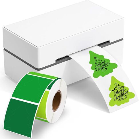 Whaline Winter Christmas Direct Thermal Labels Stickers Funny Snowman Shape Self-Adhesive Printer Decals for Xmas Holiday DIY Candle Name Tag Logo Design, 400 Pcs in Saudi Arabia