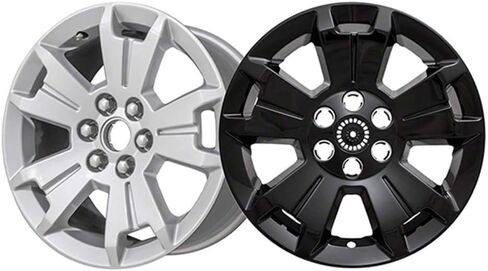 Set of 4 Gloss Black 5 Spoke 17" Wheel Skins for Chevy Colorado LT 2015-2021 in Saudi Arabia