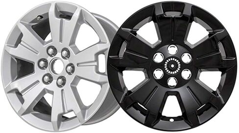 Set of 4 Gloss Black 5 Spoke 17" Wheel Skins for Chevy Colorado LT 2015-2021 in Saudi Arabia