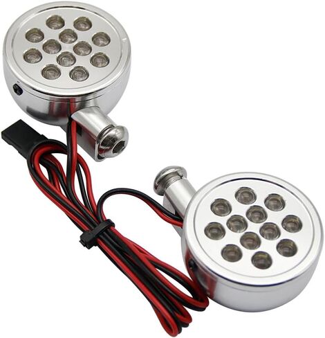 FLMLF CNC Alloy Light Set with LED Light Silver for 1/5 Hpi RV KM Baja 5B 5T 5SC Parts in Saudi Arabia