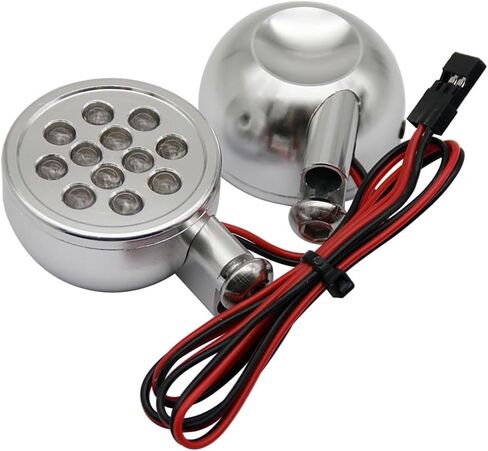 FLMLF CNC Alloy Light Set with LED Light Silver for 1/5 Hpi RV KM Baja 5B 5T 5SC Parts in Saudi Arabia