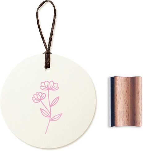 Stylized Daisy Flower Branch Rubber Stamp, 1.3inch Stamp for Scrapbooking Card Making Crafting in Saudi Arabia