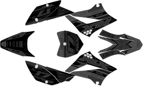 Graphics Kit for Kawasaki KLX110, KLX110R/RL (2010-2024) AXIS Series Green-shift 09 Mil - Dirt bike Custom Racing Graphics Decals Stickers Kit, no-plastics in Saudi Arabia