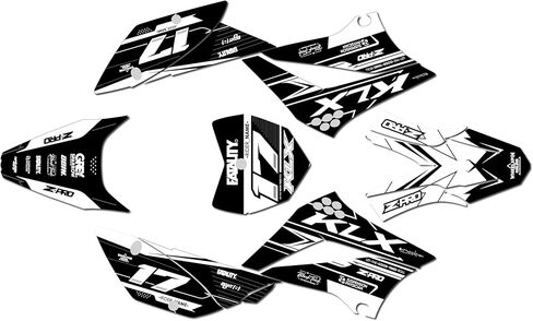 Graphics Kit for Kawasaki KLX110, KLX110R/RL (2010-2024) AXIS Series Green-shift 09 Mil - Dirt bike Custom Racing Graphics Decals Stickers Kit, no-plastics in Saudi Arabia