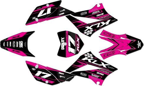 Graphics Kit for Kawasaki KLX110, KLX110R/RL (2010-2024) AXIS Series Green-shift 09 Mil - Dirt bike Custom Racing Graphics Decals Stickers Kit, no-plastics in Saudi Arabia