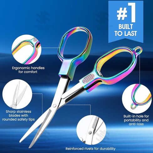 Mini Travel Folding Scissors, 2 PCS TSA-Compliant Portable Badge Scissors, Safety Stainless Steel Small Foldable Pocket Scissor for Nurse Accessories, Outdoor, Sewing, Craft, Fishing, School, Office in Saudi Arabia