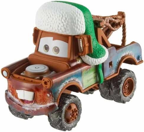 سلسلة سيارات Mattel DisneyPixar 2023 Holiday Winter - مجموعة كاملة من 8 مركبات مصبوبة بإصدار خاص (GYD55‑956A) | إصدار محدود من تصميمات العطلات للأعمار من 3 سنوات فما فوق in Saudi Arabia