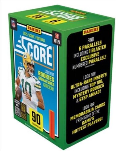 2025 بطاقات بانيني سكور لكرة القدم بلاستر بوكس ​​التجارية، بانيني 90 بطاقة في كل صندوق.15 بطاقة في كل علبة. 6 عبوات في كل صندوق. in Kuwait