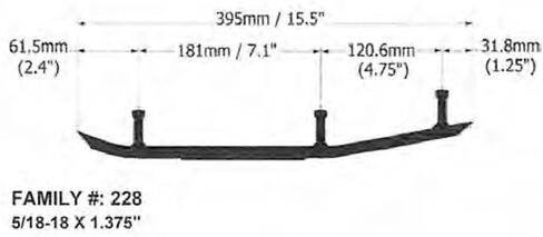 SPI Ripper Wearbar وكربيدات لـ POLARIS 800 RUSH PRO-S/PRO-X 2015-2017 in Saudi Arabia