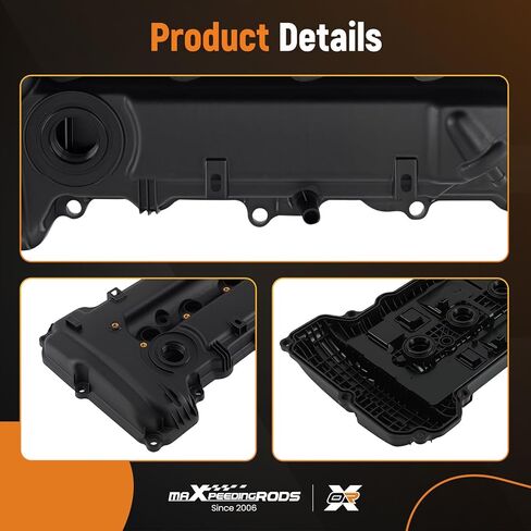 غطاء صمام المحرك maxpeedingrods لسيارة Hyundai Elantra Sedan 2017-2018، لسيارة Hyundai Kona Sport Utility 2018-2019، لسيارة Kia Forte Sedan 2017-2018 L4 2.0L بنزين DOHC استبدال 224102E700 22410-2E700 in Saudi Arabia