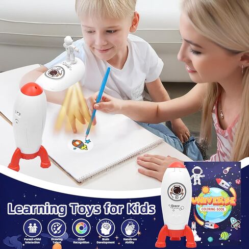 Kids Drawing Projector Toy for 3 Year Old Boy Birthday Gift Smart Art Sketcher Tracing Projectors Toys for 3 4 5 6 7 8 Year Old Boys Girls Gifts (Blue) in Saudi Arabia