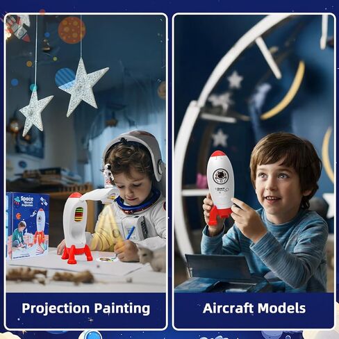 Kids Drawing Projector Toy for 3 Year Old Boy Birthday Gift Smart Art Sketcher Tracing Projectors Toys for 3 4 5 6 7 8 Year Old Boys Girls Gifts (Blue) in Saudi Arabia