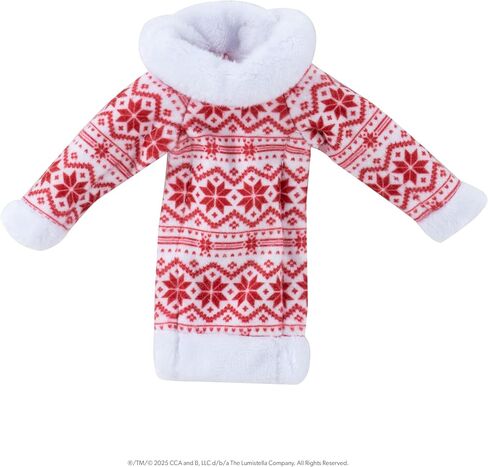 The Elf on the Shelf Scout Elf with Blue Eyes, Christmas Tradition Book Set with Claus Couture Snowflake Sweetie Fair Isle Dress, Red and White in Saudi Arabia