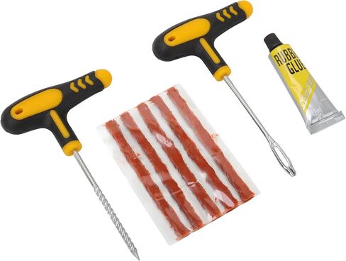 Car Tire Repair Tool Set with Rubber Strips Tubeless Tyre Puncture Studding Plug Kit Fits for Truck Motorcycle in Saudi Arabia