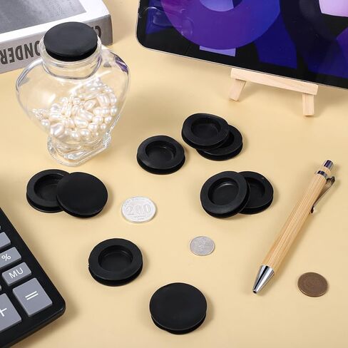 10 Pcs Piggy Bank Stopper, Outer Diameter 1.45 Inch Rubber Stopper Black Round Piggy Bank Plug Inner Diameter 1.02 Inch Rubber Stoppers Replacement for Men Women Coin Banks Saving Box in Saudi Arabia
