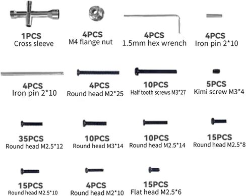 Compatible with MJX 1/16 16207 16208 16209 16210 H16 H16BM RC Car Upgrade Parts Screw Tool Accessories Box RC Accessory in Saudi Arabia