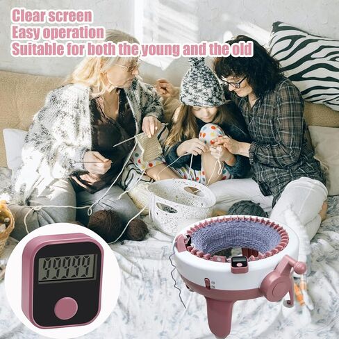 Knitting Machine Counter, Row Counter for Circular Knitting Machine, Attachable Magnetic Suitable for 32/40/48 Needle Row Digital Counter in Kuwait