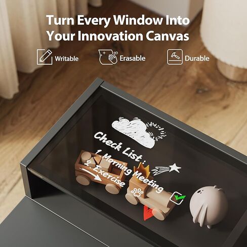 مكتب قائم من الزجاج Agilestic مع مساحة تخزين، مكتب كهربائي قابل للتعديل مقاس 48 بوصة مع رف زجاجي، طاولة كمبيوتر مكتبية للجلوس والوقوف في المنزل، لوحة توصيل، أبيض in Kuwait