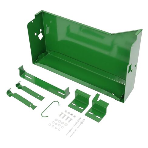 صندوق بطارية الجرار الأيمن من KUAFU متوافق مع John Deere 2510 2520 3010 3020 4000 4010 4020 4320 4520 4620 جرار فولاذي أخضر مع دعامة مطلية بمسحوق in Saudi Arabia