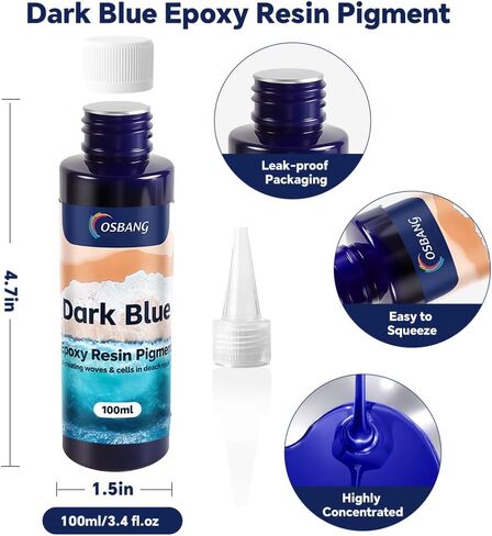 Ocean White Epoxy Resin Pigment 100ml/3.4 fl.oz, High Concentration Liquid Colorant for Resin Art, Ideal for Creating Waves, Cells, and Unique DIY Crafts in Kuwait