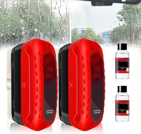 2PCS Automotive Oil Film Cleaning Brush For Car Windows Glass Cleaning Board Oil Film Remover For Car Window in Kuwait