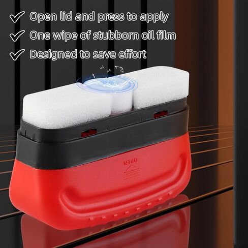 2PCS Automotive Oil Film Cleaning Brush For Car Windows Glass Cleaning Board Oil Film Remover For Car Window in Kuwait