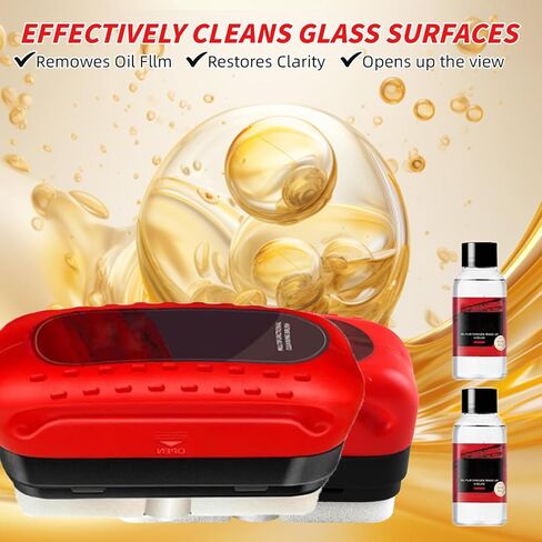 2PCS Automotive Oil Film Cleaning Brush For Car Windows Glass Cleaning Board Oil Film Remover For Car Window in Kuwait