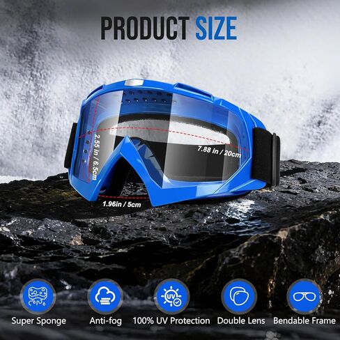 نظارات موتوكروس للدراجات النارية نظارات الدراجة الترابية نظارات سباق التزلج، نظارات Airsoft العسكرية للرياضات الخارجية in Kuwait