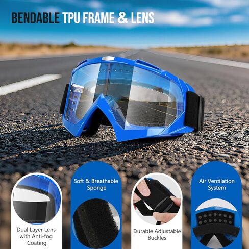 نظارات موتوكروس للدراجات النارية نظارات الدراجة الترابية نظارات سباق التزلج، نظارات Airsoft العسكرية للرياضات الخارجية in Kuwait