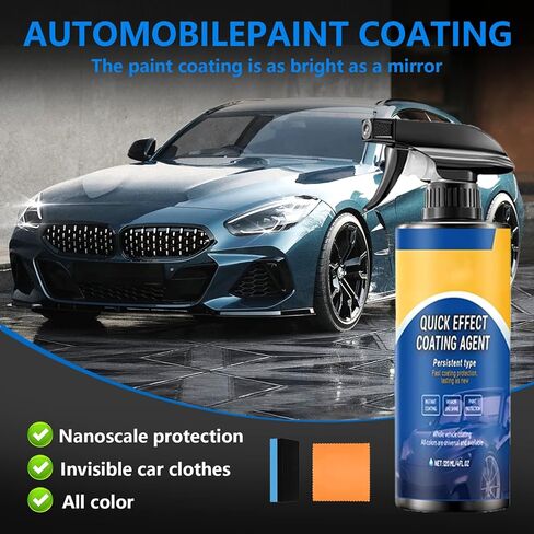 2Pcs Advanced Car Quick-Acting Coating Agent Spray,Quick Effect Coating Agent for Car,Cars Scratch Wax Polish Spray Waterless Wash in Kuwait