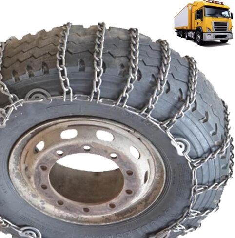 2pcs 9mm Heavy Duty Snow Tire Chains for Suv Pickup Trucks and AVT Traction Chains Manganese Skid Design for Snow,Mud and Sand Reliable Grip 11R22.5 2pcs 295/70R22.5 in Kuwait