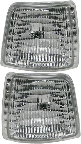 TRQ Driver & Passenger Side Corner Light Set Compatible with 1992-1996 Ford Bronco 1992-1997 F-150 F-250 F-350 FO2550110 FO2551108 in Saudi Arabia