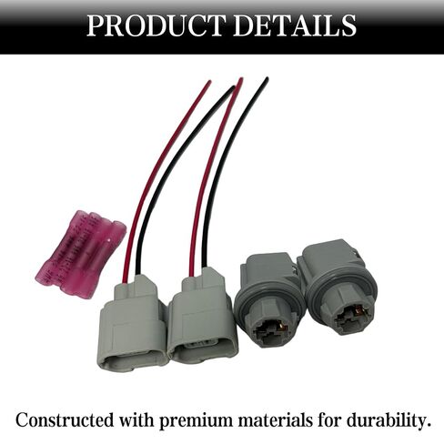 2Pcs Rear License Plate Light Connector Socket and Plug Harness Kit Compatible with Ford F-150 2004–2021, Ranger 1998–2011, Explorer 2006–2010 Replaces F81Z-13411-AA, AL8Z-13411-B in Saudi Arabia