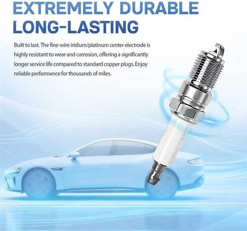 8 Spark Plug Wires 9748HH + 8 Spark Plugs 41-962 For 1999-2006 Chevy Silverado 1500/2500/3500, For GMC Yukon Sierra, Escalade Spark Plugs and Wires Tune Up Kit 16 Pcs in Saudi Arabia