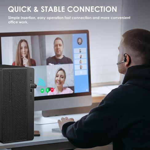 سماعة بلوتوث EKVANBEL V5.3، سماعة أذن لاسلكية مع علبة شحن 1000 مللي أمبير في الساعة، وقت التحدث 96 ساعة، سماعات رأس بخاصية إلغاء الضوضاء بدون استخدام اليدين مع ميكروفون مزدوج للهواتف المحمولة للكمبيوتر، سائق شاحنة في المنزل والعمل في المكتب in Kuwait