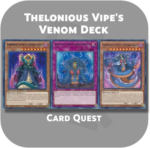Complete Custom Deck for Yu-Gi-Oh! GX - Thelonious Vipe's Venom Deck in Saudi Arabia