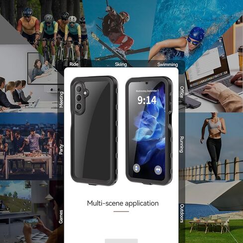Miimall for Samsung Galaxy A15 5G Case Waterproof, [IP68 Underwater][14FT Military Dropproof] [Built-in Camera Lens & Screen Protector] [Dustproof] Full Body Shockproof Phone Case for Galaxy A15 5G in Kuwait