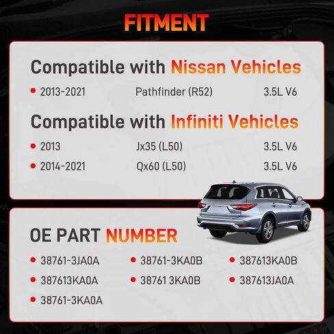 Rear Differential Coupling Assembly Compatible with Nissan 2013-2021 Pathfinder (R52) Infiniti 2013 Jx35 (L50) 2014-2021 Qx60 (L50) Rear Viscous Coupler Replace#38761-3KA0B,387613KA0B, 387613JA0A in Saudi Arabia